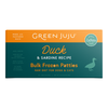 Green Juju Extras Frozen Raw Duck & Sardine Recipe 18lb