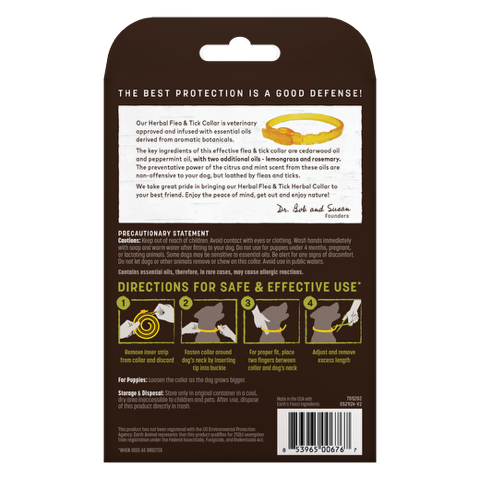Earth Animal Herbal Flea & Tick Collar for Dogs