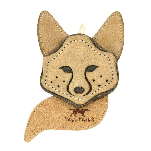 Tall Tails Natural Leather Scrappy Fox Toy