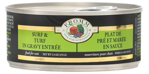 Fromm Shredded Surf & Turf in Gravy Entree 5.5oz
