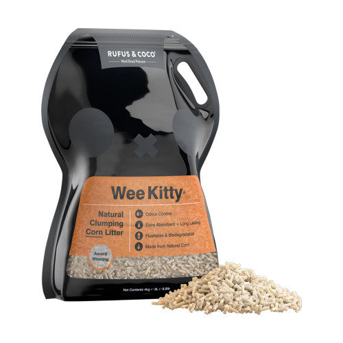 Rufus & Coco Wee Kitty Clumping Corn Litter 20lb