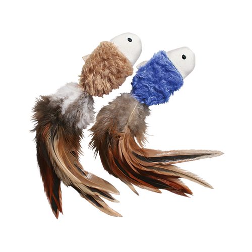 Kong Naturals Catnip Crinkle Fish 2pk