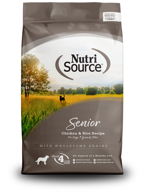 NutriSource Senior Chicken & Rice Formula