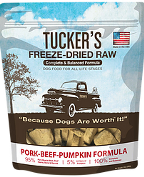 Tucker's Freeze Dried Raw Pork-Beef & Pumpkin Formula 14oz