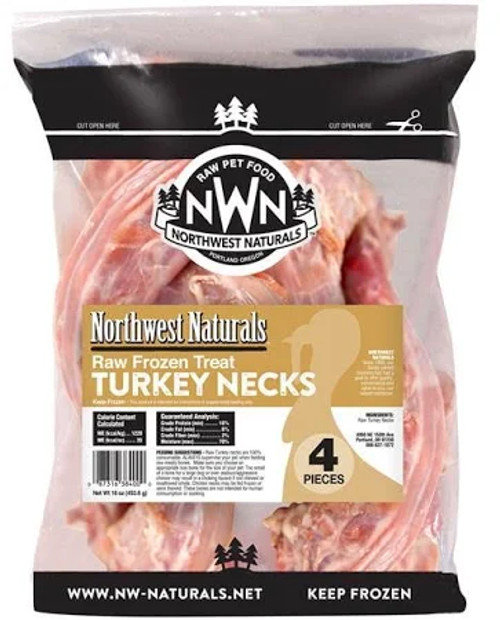 Northwest Naturals Raw Frozen Turkey Necks 4ct