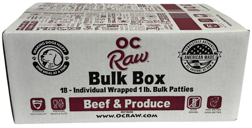 OC Raw Beef & Produce Bulk 18lb