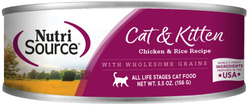 NutriSource Chicken & Rice Cat Wet Formula