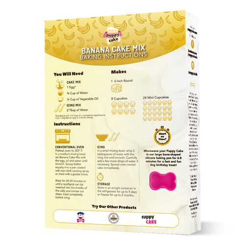 Puppy Cake Mix Banana  Puppy Cake Mix Banana