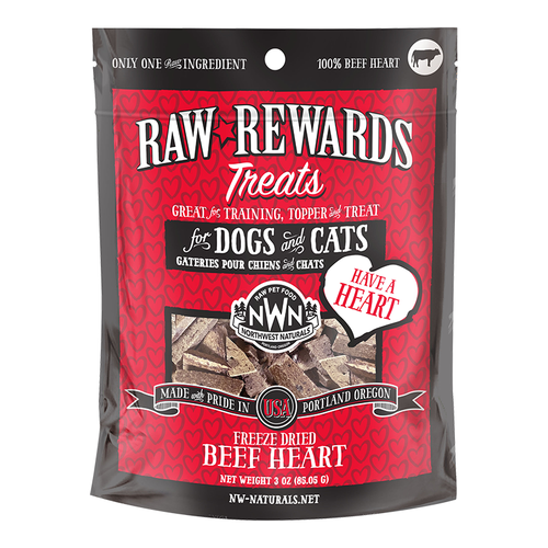 Northwest Naturals Raw Rewards Freeze Dried Beef Hearts Treats