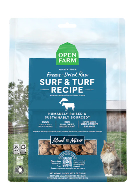 Open Farm Freeze Dried Raw Surf & Turf Cat Recipe 3.5oz