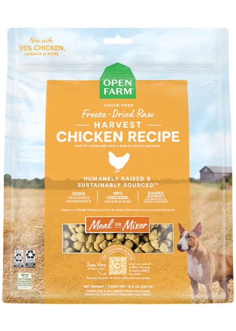 Open Farm Freeze Dried Raw Harvest Chicken Recipe