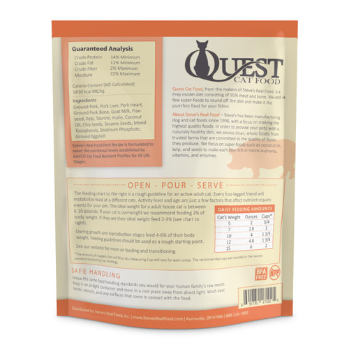 Steve's Quest Frozen Raw Pork 2lb