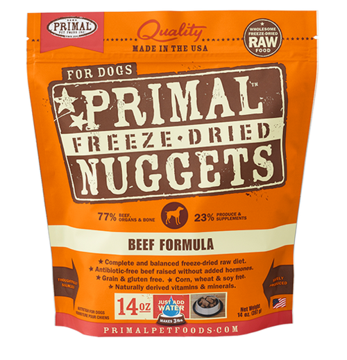 Primal Beef Recipe Freeze Dried Dog Food 14oz