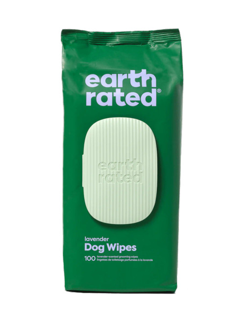 Earth Rated Lavender Grooming Wipes 100ct