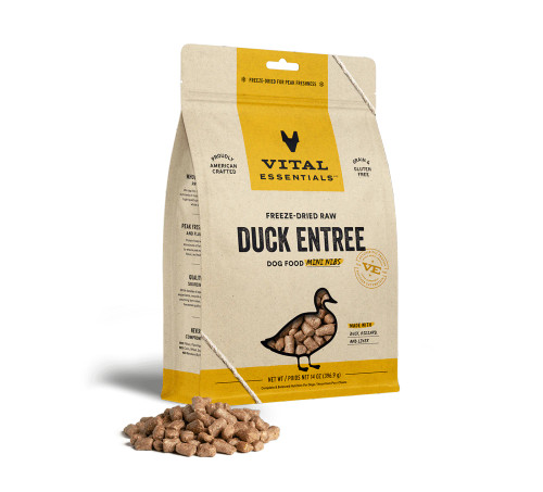 Vital Essentials Freeze Dried Raw Mini Nibs Duck Entree 14oz