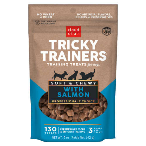 Cloud Star Chewy Tricky Trainers Treat Salmon Flavor 5oz