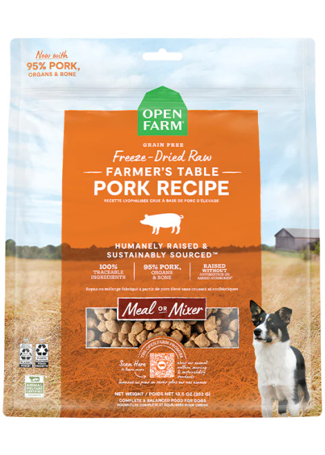 Open Farm Freeze Dried Raw Farmer's Table Pork Recipe