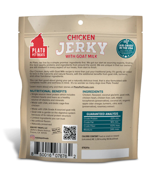 Plato Jerky Chicken & Goat Milk Plato Jerky Chicken & Goat Milk