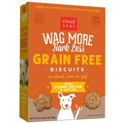 Cloud Star Wag More Bark Less PB & Apples Biscuits 14oz