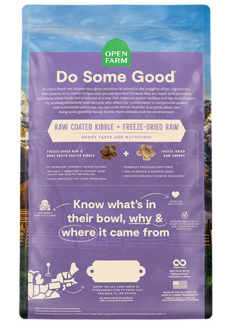 Open Farm Large Breed Grain-Free RawMix Recipe 20lb