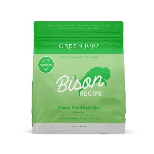 Green Juju Freeze Dried Raw Limited Ingredient Bison Recipe 14oz