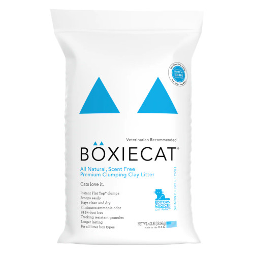 BoxieCat Unscented Natural Clumping Clay Litter