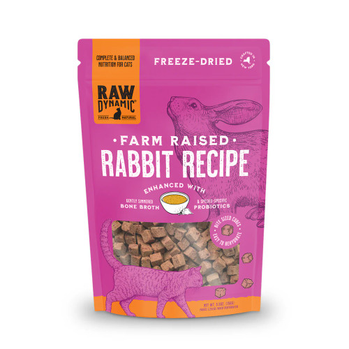 Raw Dynamic Freeze-Dried Raw Rabbit Formula for Cats 5.5oz