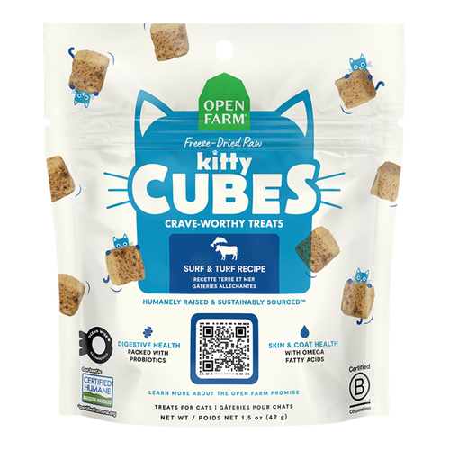 Open Farm Freeze Dried Raw Kitty Cubes Surf & Turf 1.5oz