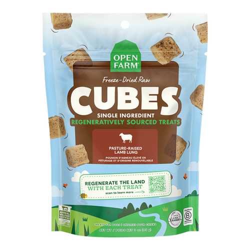 Open Farm Freeze Dried Raw Single Ingredient Lamb Lung Cubes 3oz Open Farm Freeze Dried Raw Single Ingredient Lamb Lung Cubes 3oz
