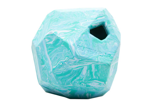 Ruffwear Gnawt-a-Rock Rubber Fetch & Puzzle Toy Glacial Blue