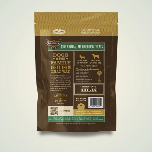 Gaines Family Farmstead Elk Chips 4oz
