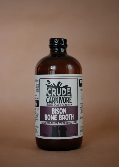 Crude Carnivore Bison Bone Broth 16oz