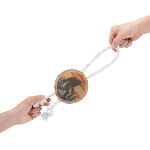 Territory Natural Leather Bigfoot Tug Dog Toy