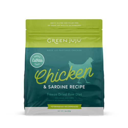 Green Juju Freeze Dried Chicken & Sardine Recipe 14oz