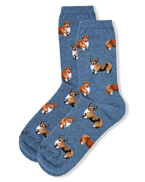 Corgis Bamboo Women's Crew Socks