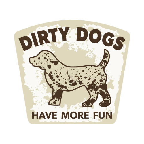 3" Sticker - Dirty Dogs Have More Fun