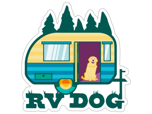 3" Sticker - Rv Dog