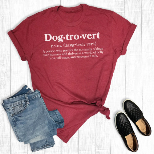 Dogtrovert Graphic  T-shirt