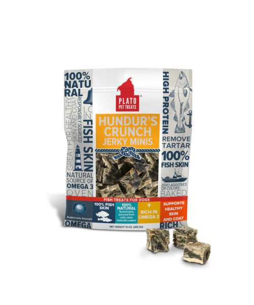 Plato Hundur's Crunch Jerky Minis Fish Dog Treats