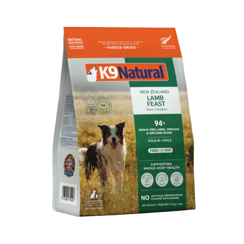 K9 Natural Lamb Feast Freeze-Dried Dog Food 4lb