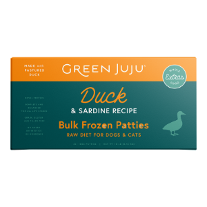 Green Juju Extras Frozen Raw Duck & Sardine Recipe 18lb