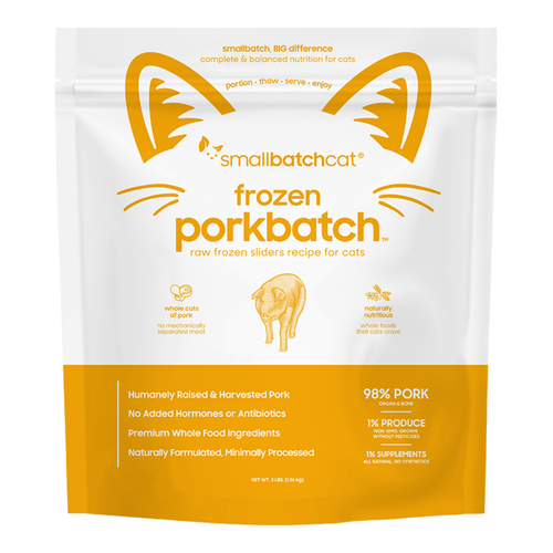 Small Batch Cat Frozen Raw Porkbatch 3lb