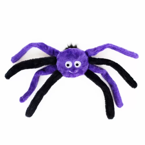 Zippy Paws Halloween Spiderz Purple SM