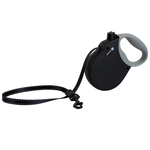 Alcott Retractable Leash Black 