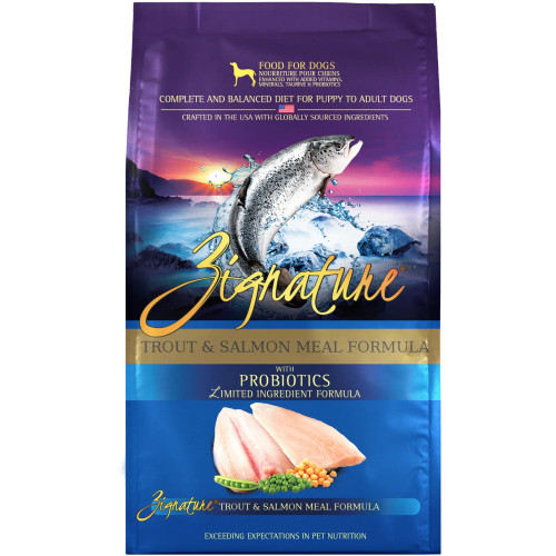Zignature Trout & Salmon Formula Limited Ingredient Dry Dog Food
