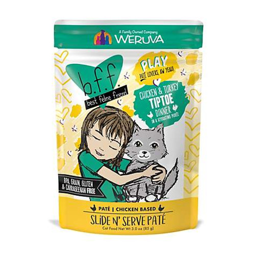 Wervua BFF Play Pate Chicken & Turkey Tiptoe 3oz