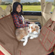 Kurgo Heather Dog Seat Hammock/Cover Nutmeg