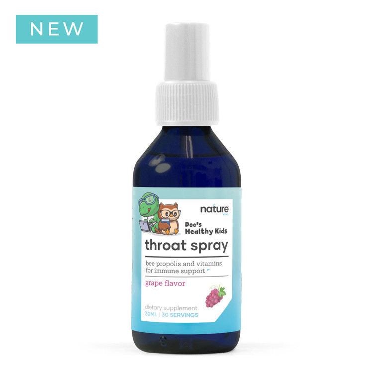 Nature Wins Kids Throat Spray - Grape