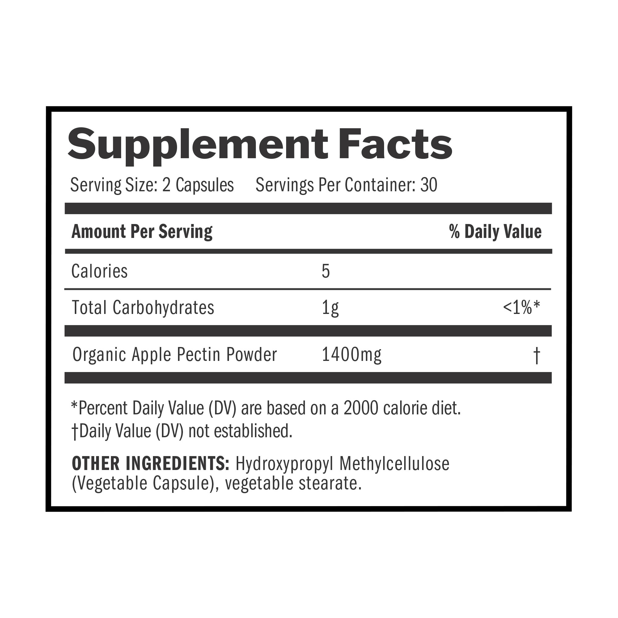 Nature Wins Apple Pectin (60 Count)