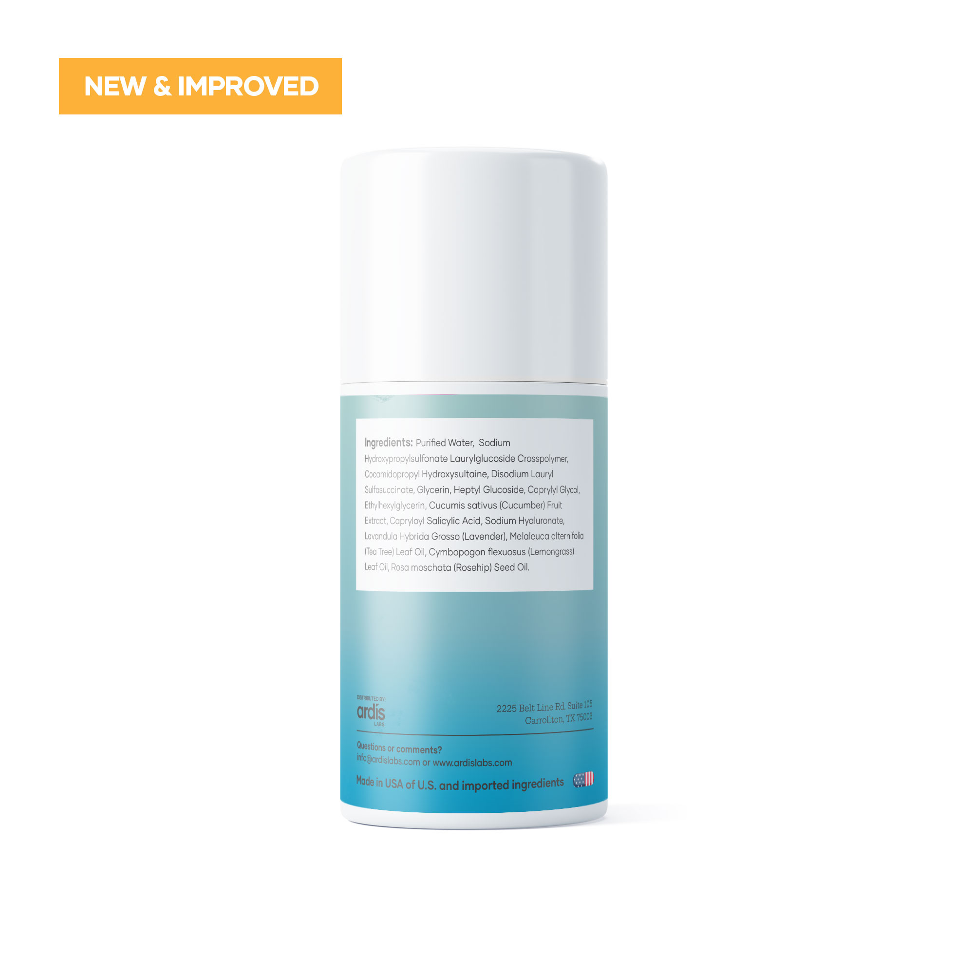 Nature Wins Clear Skin Daily Cleanser - Contains Aloe, Lavender, Lemongrass & Tea Tree Essential Oils - 1.69 fl. oz (50ml)